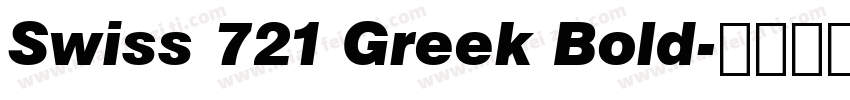 Swiss 721 Greek Bold字体转换